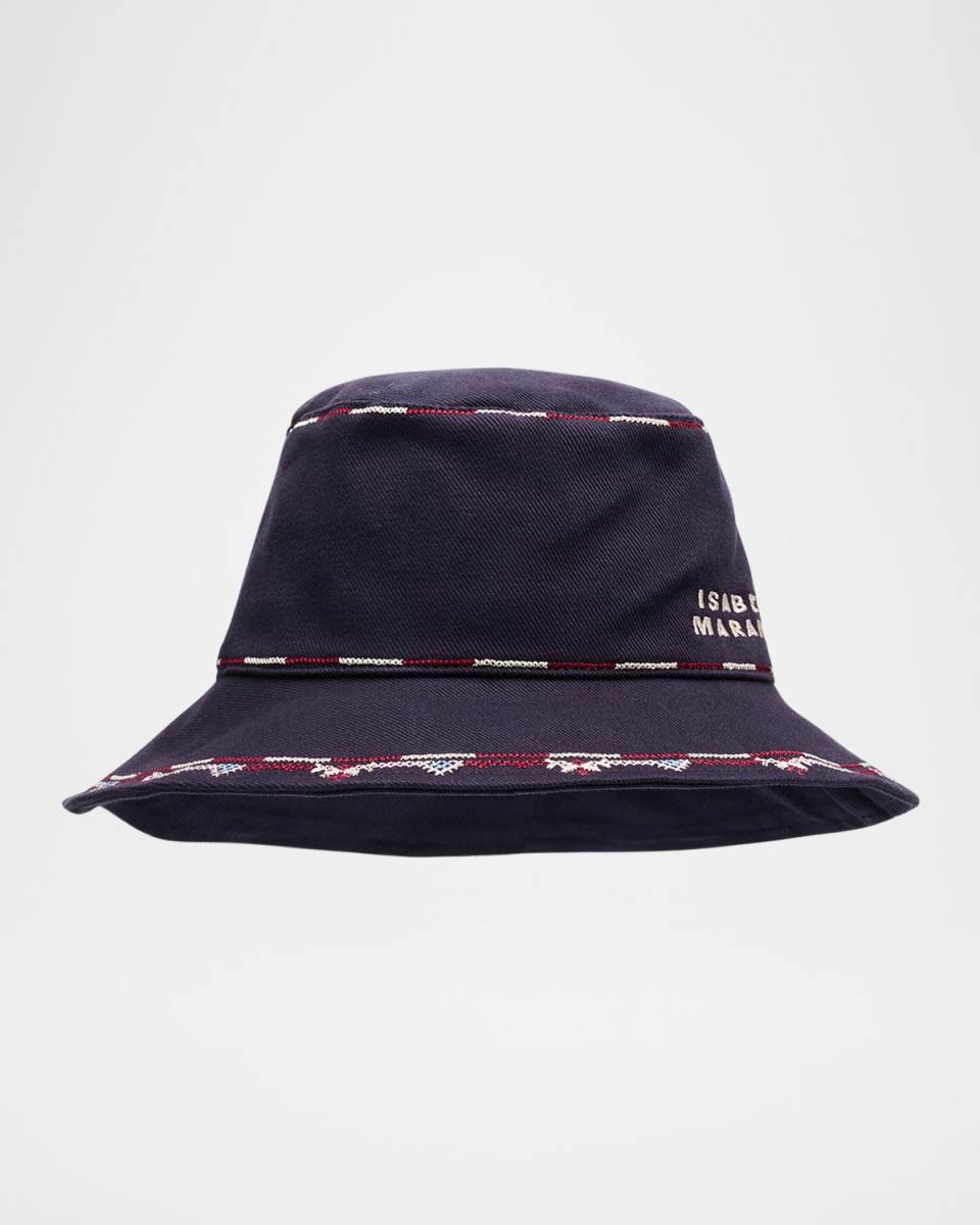 Embroidered Cotton Canvas Bucket Hat